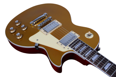 Custom Crown Standard Goldtop Metallic Classic Gold Finish Guitar - Image 2