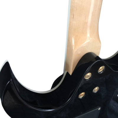 Custom Axis Natural Poplar Burl Gloss Gecko Tremolo 6 String Electric Guitar - Image 4