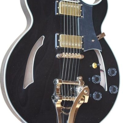 Custom Crown Johnny A Black Bigsby Vibrato Tailpiece Guitar - Image 2