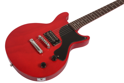 Custom Crown Joe Armstrong Junior Double Cut Red Electric Guitar - Image 2