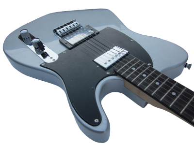 Custom Regent Silver Blacktop Vintage Alnico Humbuckers Jim Electric Guitar - Image 3