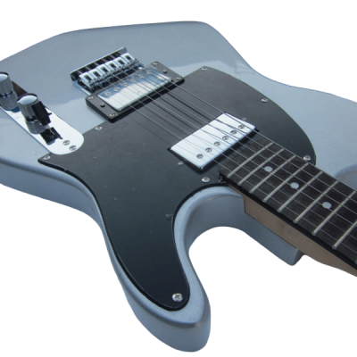 Custom Regent Silver Blacktop Vintage Alnico Humbuckers Jim Electric Guitar - Image 3