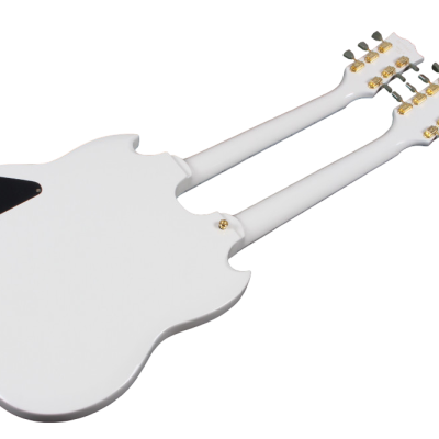Custom Crown SG Don Felder Arctic White Double Neck 12 6 String EDS1275 Electric Guitar - Image 5