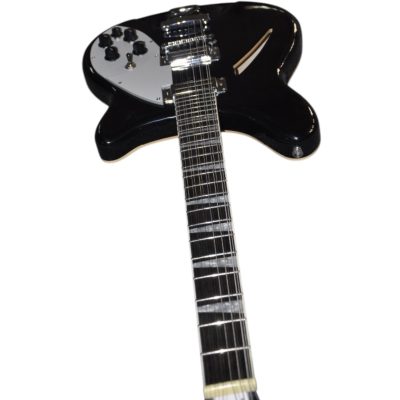 Custom Nova George Jetglo Black 360 12 String Electric Guitar - Image 2