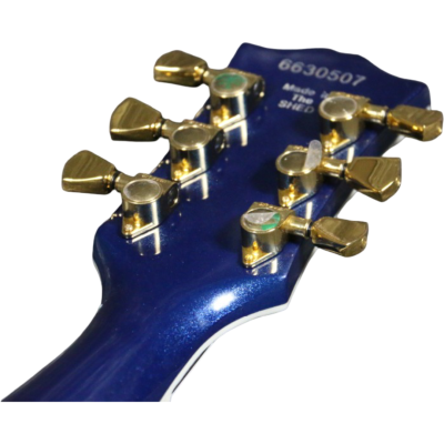 Custom Crown Cobalt Blue Metallic Fhole Archtop P90 Electric Guitar - Image 6