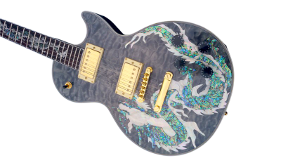 Custom Crown Abalone Dragon Shell Inlay Electric Guitar - Image 4