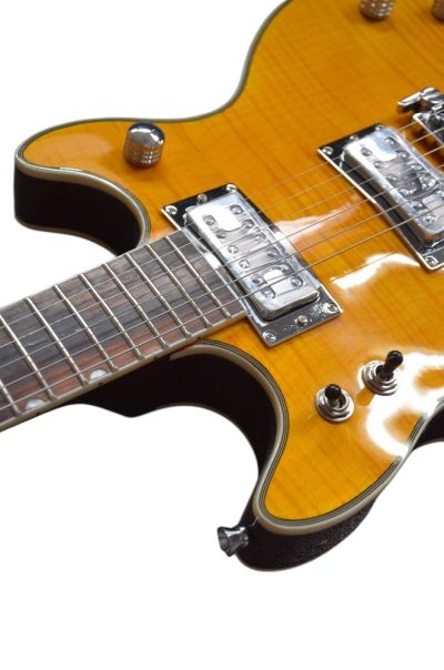 Custom Sovereign G6131MYF Malcolm Young Tiger Maple Top II Jet Electric Guitar - Image 12