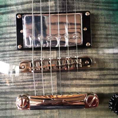 Custom Crown Standard Seafoam Green Burst Flamed Maple Top Electric Guitar - Image 11