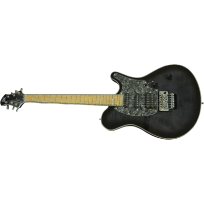 Custom Onyx Legend Transparent Graphite Light Burst Tremolo Electric Guitar - Image 6