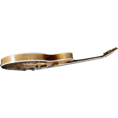 Custom Crown ES175 Vintage Quilted Burst Semi Hollow Body Archtop Florentine Cutaway Guitar - Image 4