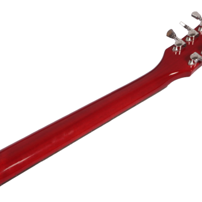 Custom Crown Joe Armstrong Junior Double Cut Red Electric Guitar - Image 3