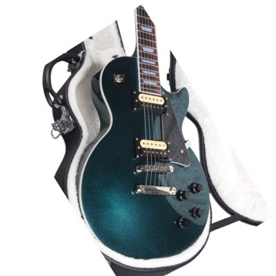 Custom Crown Teal Blue Flip Flop Finish Studio Electric Guitar - Image 3