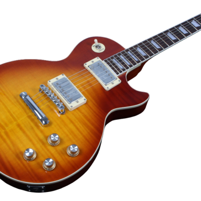 Custom Crown Standard Iced Tea Sunburst Gradient Flamed Maple Top Electric Guitar - Image 2