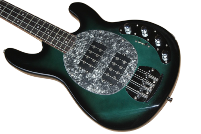 Custom Aether Sting Teal Burst Ray 4 String Bass - Image 2