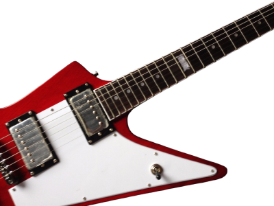 Custom Crown Korina Explorer Cherry Red Electric Guitar - Image 4