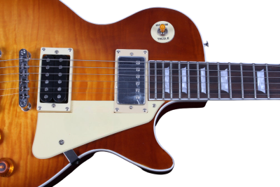 Custom Crown Jimmy Page Iced Tea Finish Flame Maple Top Guitar - Image 3