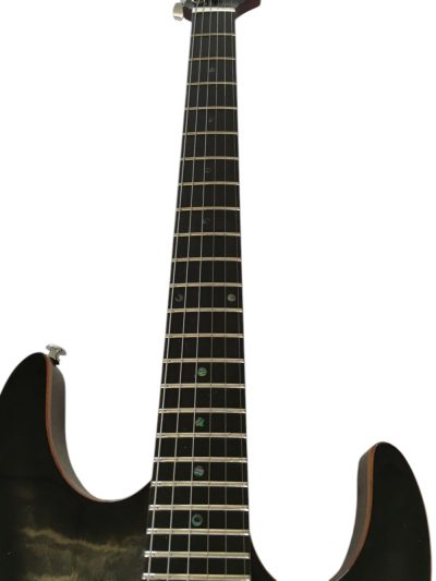 Custom Magnitude Modern Satin Flame Guitar Trans Charcoal Burst Finish - Image 5