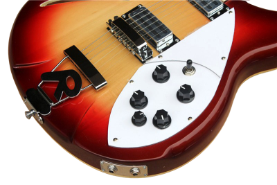 Custom Nova Slash Soundhole Classic Fireglo 360 6 String Guitar - Image 5