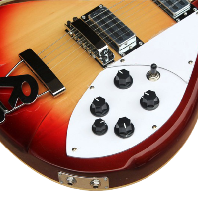 Custom Nova Slash Soundhole Classic Fireglo 360 6 String Guitar - Image 5