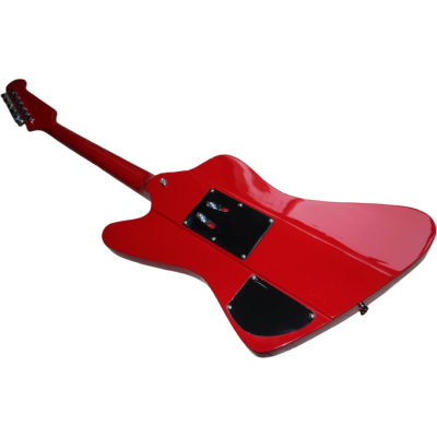 Custom Crown Cardinal Red Firebird VII 6 String Tremolo Guitar Mini Humbuckers - Image 4