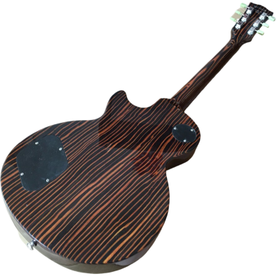 Custom Crown Studio Exotic Zebrawood Electric Guitar - Image 2