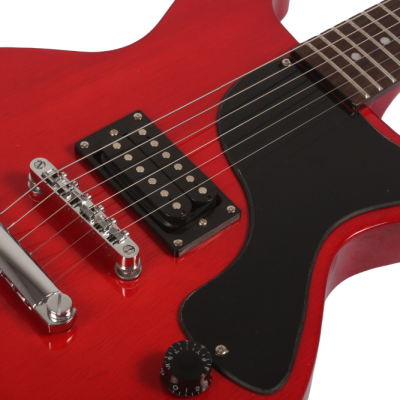 Custom Crown Joe Armstrong Junior Double Cut Red Electric Guitar - Image 4