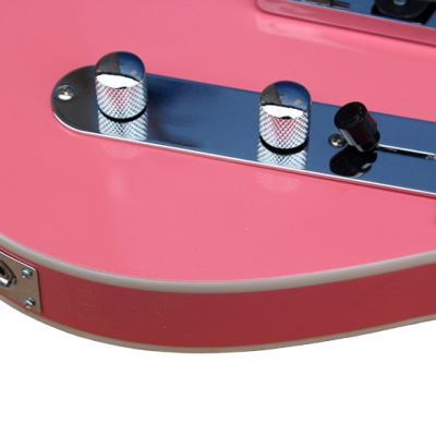 Custom Regent Thinline Fhole Shell Pink Electric Guitar - Image 3
