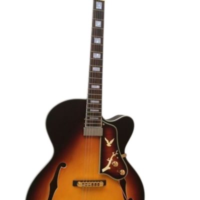 Custom Crown Kalamazoo Midtown Vintage Sunburst Fhole Guitar - Image 5