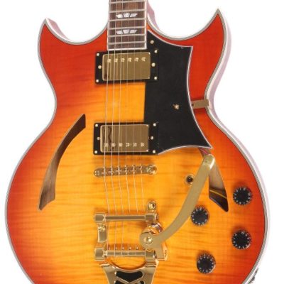 Custom Crown Johnny A Sunburst Figured Maple Top Bigsby Vibrato Tailpiece Guitar