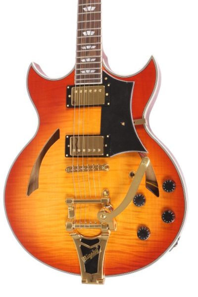 Custom Crown Johnny A Sunburst Figured Maple Top Bigsby Vibrato Tailpiece Guitar
