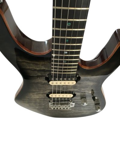 Custom Magnitude Modern Satin Flame Guitar Trans Charcoal Burst Finish - Image 7