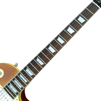 Custom Crown Honey Burst Flamed Maple Top Electric Guitar - Image 6