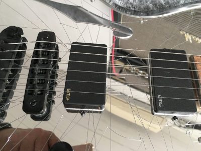 Custom Peridot Mirror Plexiglass Acrylic Rosewood Fretboard Led Guitar - Image 7