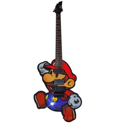 Custom Axis Mario Tremolo 6 String Electric Guitar - Image 4