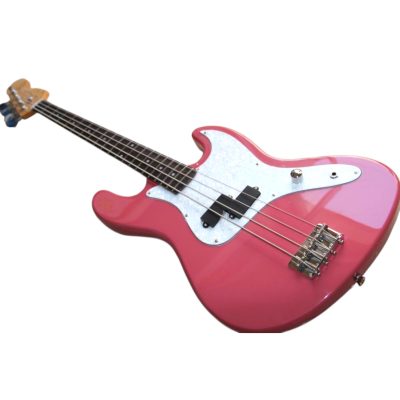 Custom Regent Mark Hoppus 4 String Jazz Bass Shell Pink White Pearloid Pickguard - Image 3