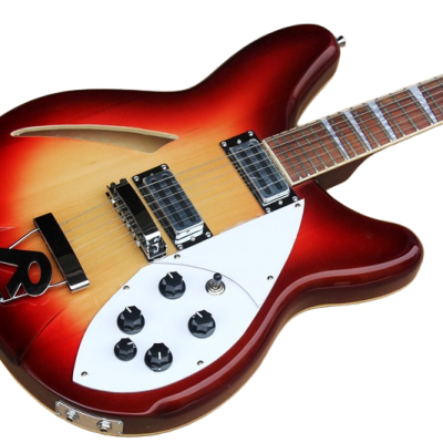 Custom Nova Slash Soundhole Classic Fireglo 360 6 String Guitar