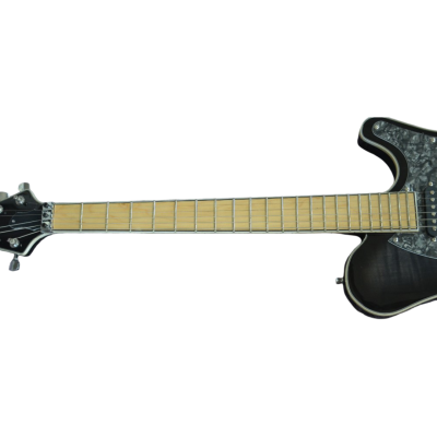 Custom Onyx Legend Transparent Graphite Light Burst Tremolo Electric Guitar - Image 9
