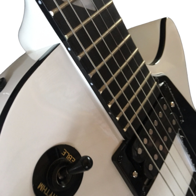 Custom Crown Standard Pearloid Custom Script Alpine White Electric Guitar - Image 2
