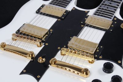 Custom Crown SG Don Felder Arctic White Double Neck 12 6 String EDS1275 Electric Guitar - Image 2