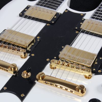 Custom Crown SG Don Felder Arctic White Double Neck 12 6 String EDS1275 Electric Guitar - Image 2