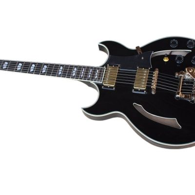 Custom Crown Johnny A Black Bigsby Vibrato Tailpiece Guitar - Image 5