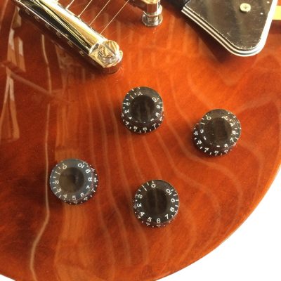 Custom Crown Studio Humbucker Pickups Aged Brown Guitar - Image 3