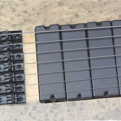 Custom Solis Emperor Matt G Birdseye 7 String Bass 4 Pickups - Image 6