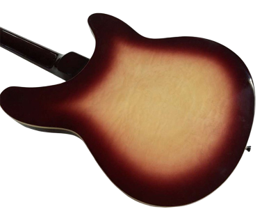 Custom Nova Slash Soundhole Classic Dark Fireglo 360 6 String Guitar Left Handed - Image 4