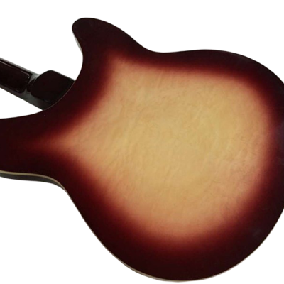 Custom Nova Slash Soundhole Classic Dark Fireglo 360 6 String Guitar Left Handed - Image 4