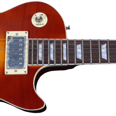 Custom Crown Standard Iced Tea Sunburst Gradient Flamed Maple Top Electric Guitar - Image 6