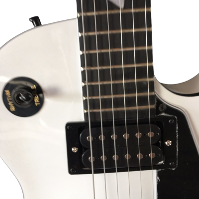 Custom Crown Standard Pearloid Custom Script Alpine White Electric Guitar - Image 3