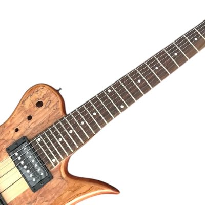 Custom Vesper Languedoc Region Natural Spalted Maple Weneer Finish 7 String Guitar - Image 9