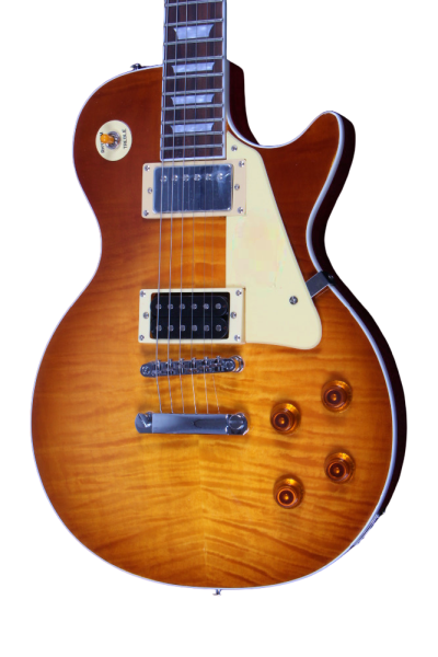 Custom Crown Jimmy Page Iced Tea Finish Flame Maple Top Guitar