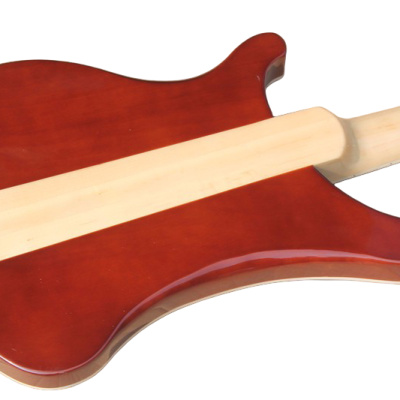 Custom Nova 4003 Mapleglo Center Amber Brown Finish 4 String Bass - Image 5